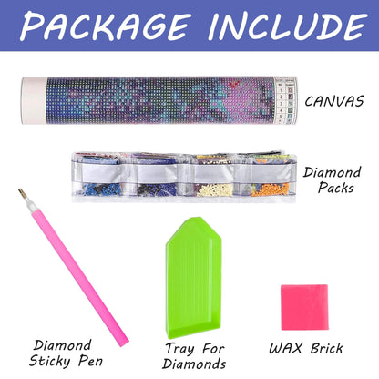 SKRYUIE 2 Pack 5D DIY Diamond Painting Starry Sky & Aurora Full Drill Paint with Diamonds, Polar Lights Rhinestone Wall Mosaic Home Decor 12x16 inch (30x40cm)