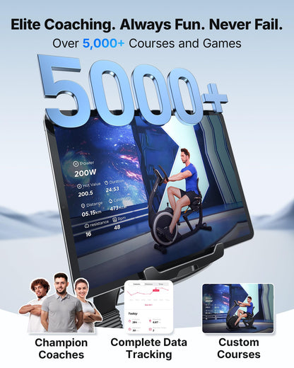 MERACH Recumbent Exercise Bikes for Home,Light Commercial High-end Recumbent Bike for Seniors Adults,Stationary Bikes for Home with Bluetooth Exclusive App,LCD,Heart Rate Handle Exercise Equipment
