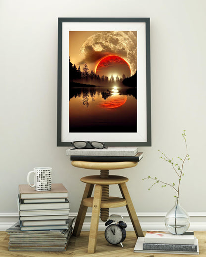12 Pack Diamond Art Kits for Adults, Sunset Landscape 5D Diamond Painting for Adult Beginners,DIY Full Drill Round Gem Painting Dot Art Sets,Home Wall Decor 9.8x13.8 Inch
