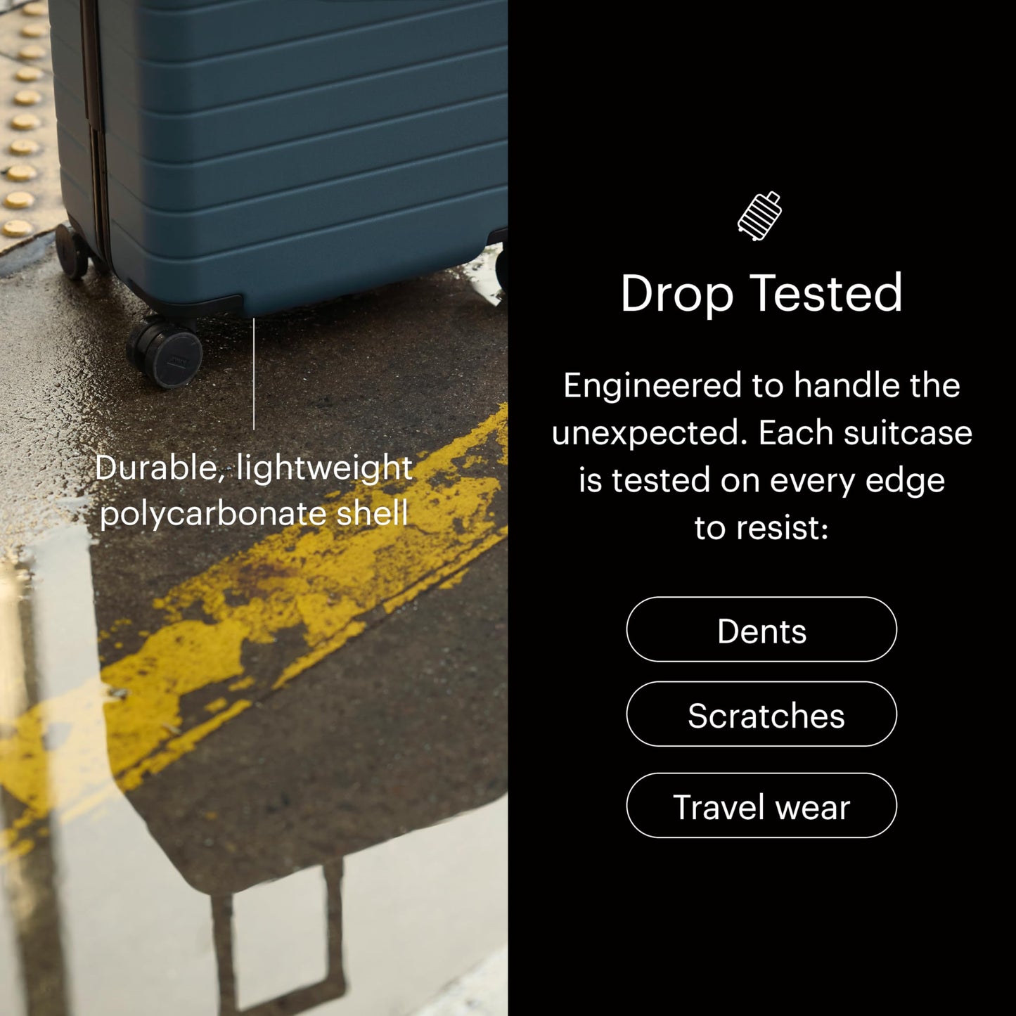 Away Large Checked Luggage - 29-Inch Lightweight Hardside Suitcase with Four WhisperGlide 360° Spinner Wheels, Interior Compression System, TSA-Accepted Lock - Jet Black