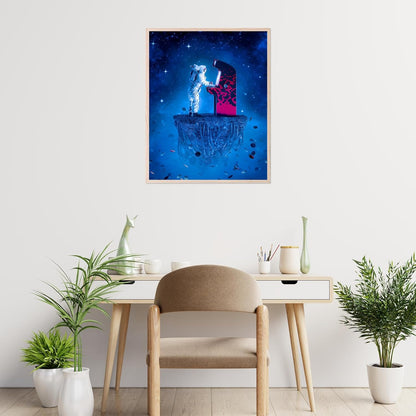 Insire Gaming Posters, Wall Art, Astronaut Poster for Wall, Gaming - Unframed (11x14)