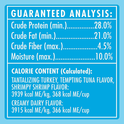 Temptations Classic Crunchy and Soft Cat Treats Variety Pack, 6.3 oz. Pouches (Pack of 6)