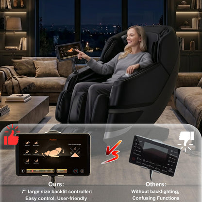 MassaMAX 2026 4D Massage Chair, Full Body Recliner with OTA Cloud Tech, Deep Yoga Stretch, 27 Auto Modes, 55" SL Track, APP & AI Voice Control, Auto Footrest, Zero Gravity, and Heating for Relaxation