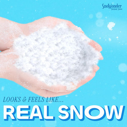 SNOWONDER Instant Fake Snow - Perfect for Cloud Slime & Winter Decor | 240 Gallons
