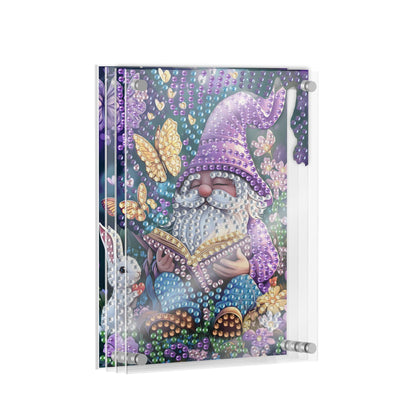 SKRYUIE DIY Acrylayers Diamond Art Kits for Adults, Dwarf Multi-Layer Acrylic Diamond Painting Kits, 4-Layered Magnetic Stand-Up Tabletop Decor, Unique Multi-Dimensional Craft Gift 4x6 Inch A7