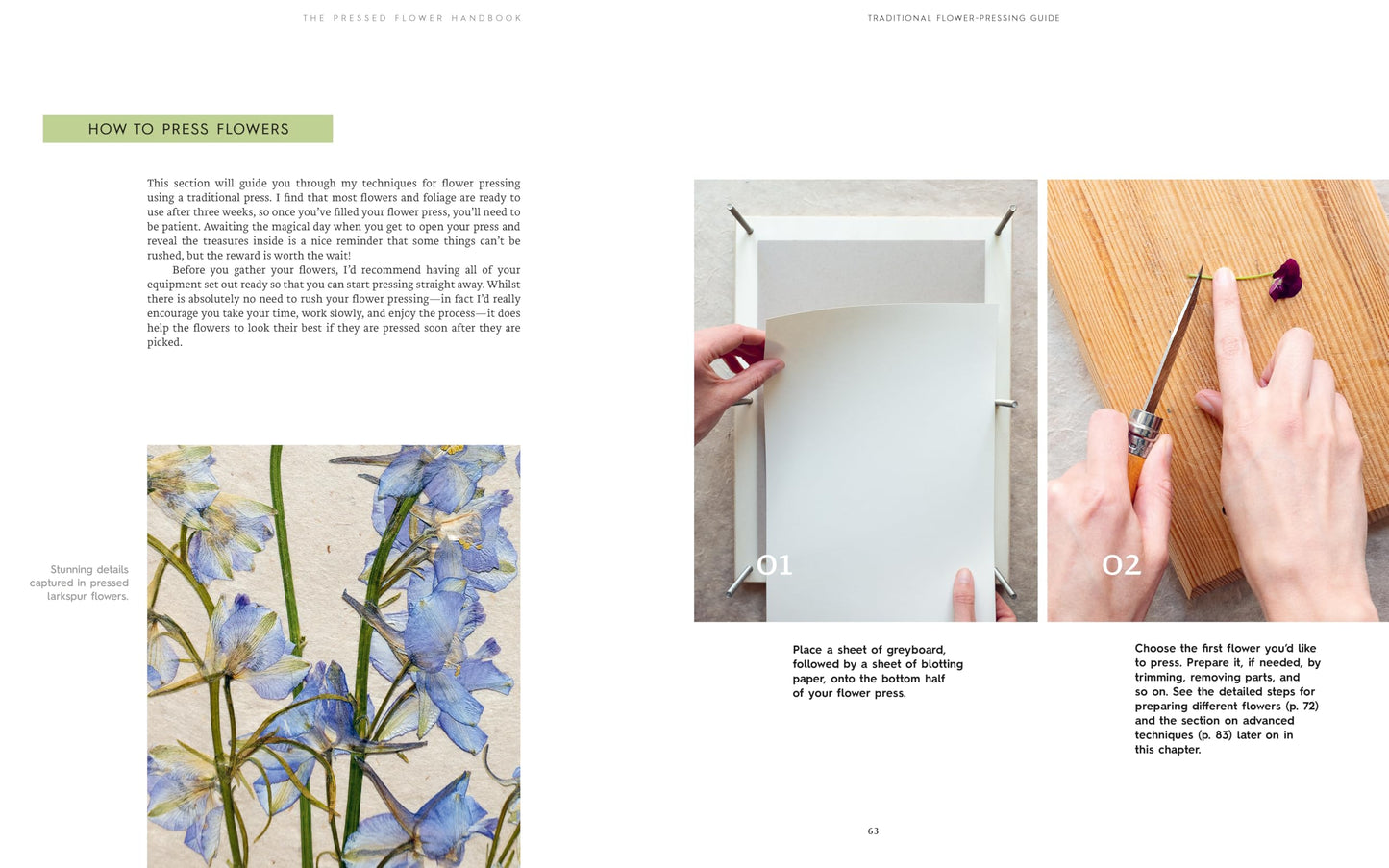 The Pressed Flower Handbook: Simple Methods for Connecting with Nature and Preserving the Beauty of the Garden through the Seasons - Grow, Gather, Press, Create