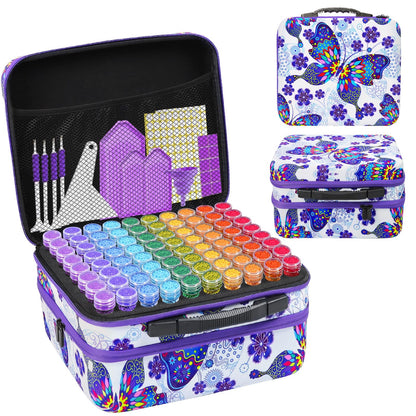 ZORETCO Diamond Painting Storage Case,240 Slots Diamond Art Kits with Accessories for Craft Jewelry Beads Organizer Boxes