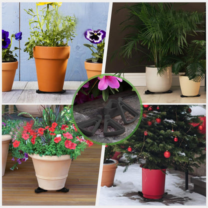 12PCS Plant Pot Feet for Outdoor Planters, Invisible Flower Pot Risers Toes,Indoor Secure Compressive Environmental