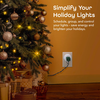 Geeni Dot Smart Plug with 2.4GHz WiFi Connectivity – 2-Pack Compact, Fire-Resistant Smart Outlet Plugs with Schedule & Timer – No Hub Needed, Supports Alexa & Google