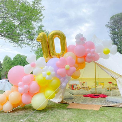 Gold 10 Number Balloons by [Brand Name] - 40 Inch Giant Balloons for 10th Birthday & Anniversary Celebrations