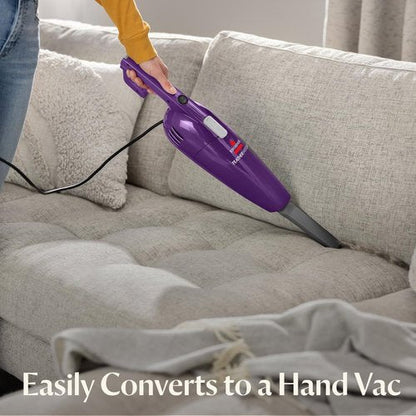 Bissell Featherweight Stick Vacuum - Lightweight Bagless Design with Crevice Tool | Purple