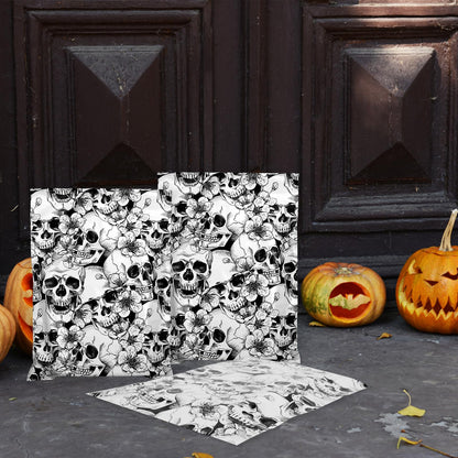 JarThenaAMCS 100Pcs Halloween Skull Poly Mailers 10 x 13 Inch Packaging Bags Self Seal Mailing Envelope Bags for Small Business Clothing Gift