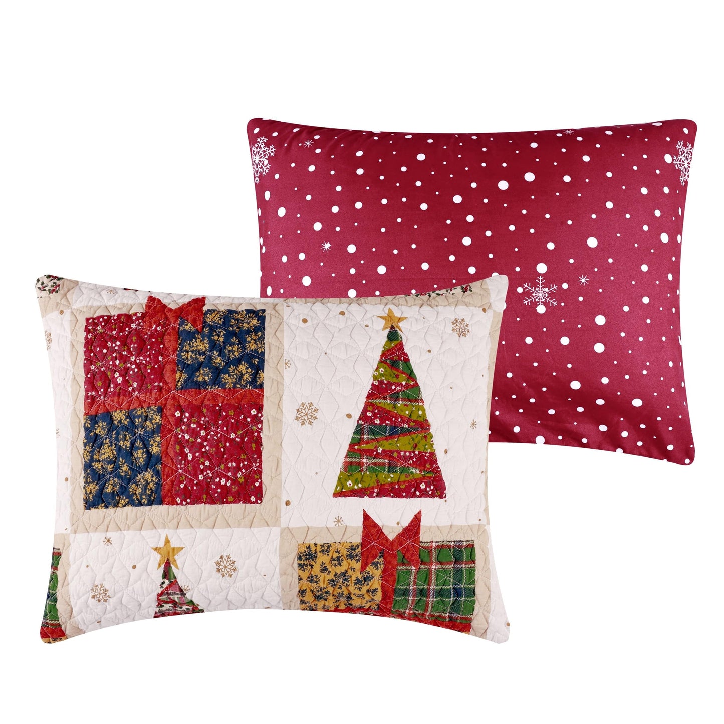 Greenland Home Fashions Deck The Halls Novelty Holiday Quilt Set, 2-Piece Twin/XL