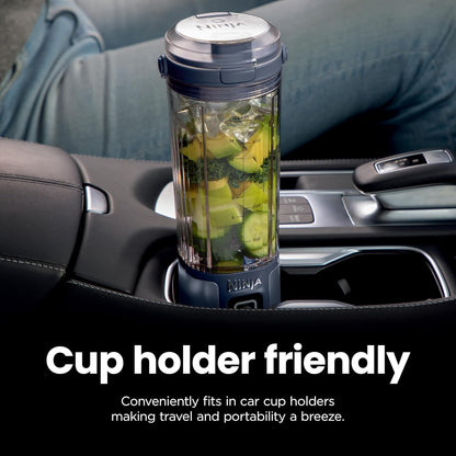 Ninja Blast Portable Blender - Cordless 18oz Personal Blender for Shakes & Smoothies | BPA-Free, Leakproof Lid, USB-C Rechargeable, Metallic Black