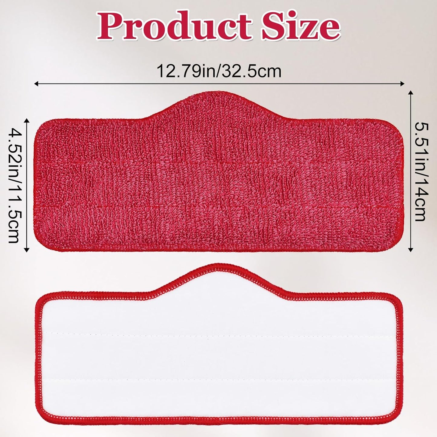6 Pack 7 1,Reusable Steam Mop Pads Compatible with Schenley Steam Mop Cleaner,Microfiber Steam Mop Replacement Pads
