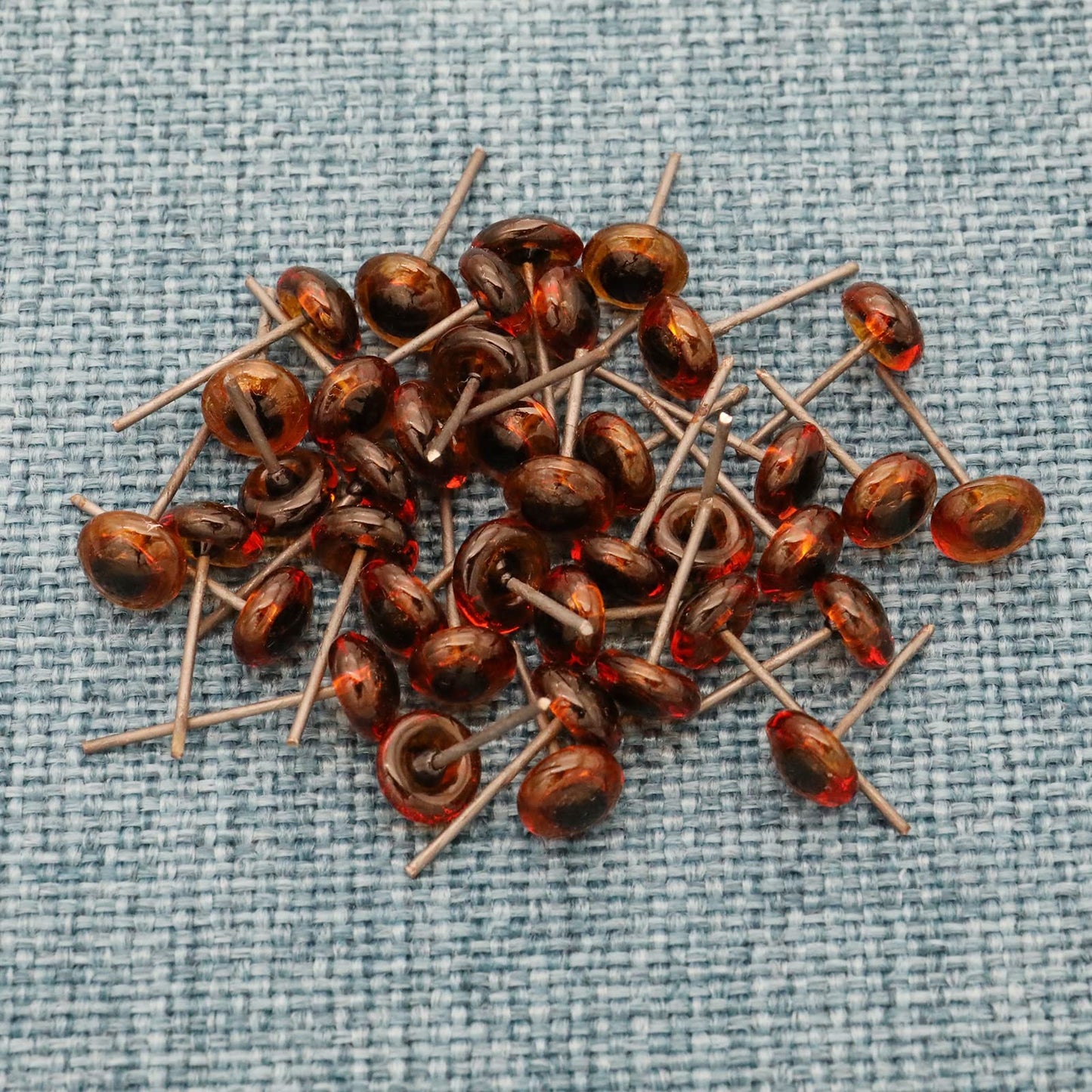 150Pcs Needle Felting Eyes mini Glass Amber Eyes Kits for Teddy Puppets Dolls Wool Felting Crafts
