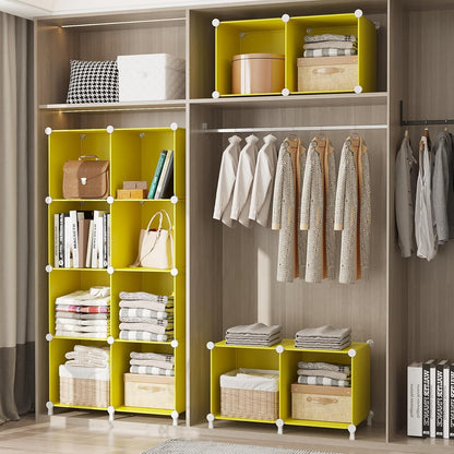 8 Closet AWTATOS Cube Storage Organizer, Cube Organizers and Storage, DIY Stackable Bookshelf Plastic Clothes Organizer