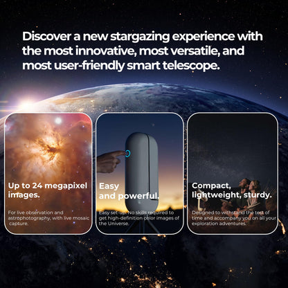 Vaonis Vespera Pro Smart Telescope with Observation Station Functionality – Compact Astrophotography Telescope - Automated Stargazing Camera – High-Resolution Imaging, App-Controlled for Astronomers