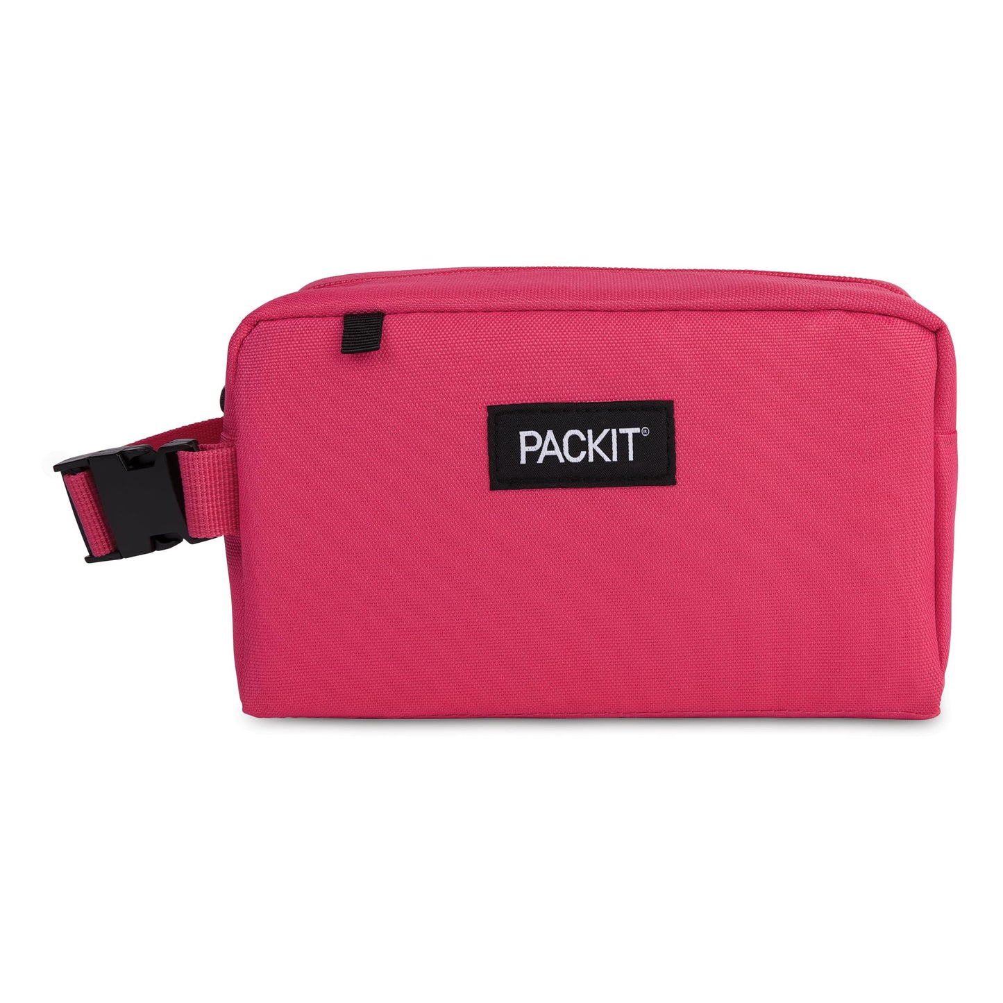 PackIt® Freezable Snack Box, Checked Out, Built with ECOFREEZE Technology, Collapsible, Reusable, Zip Closure with Buckle Handle, Designed For Work Snacks, Fresh Snacks On the Go, Adults, and All Ages