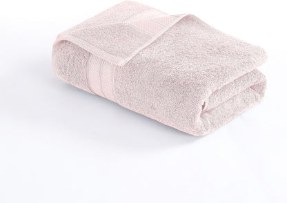 6-Piece 100% Set 600 Modern Threads - Spun Loft Combed Cotton Towel - Bath Towels, Hand Towels, & Washcloths - Super