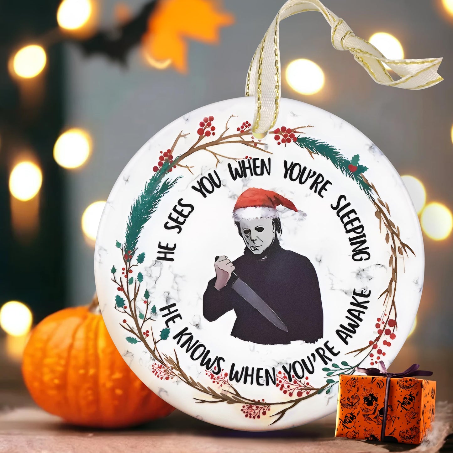 Touber Christmas Ornaments - Tree Decorations - Scary Man