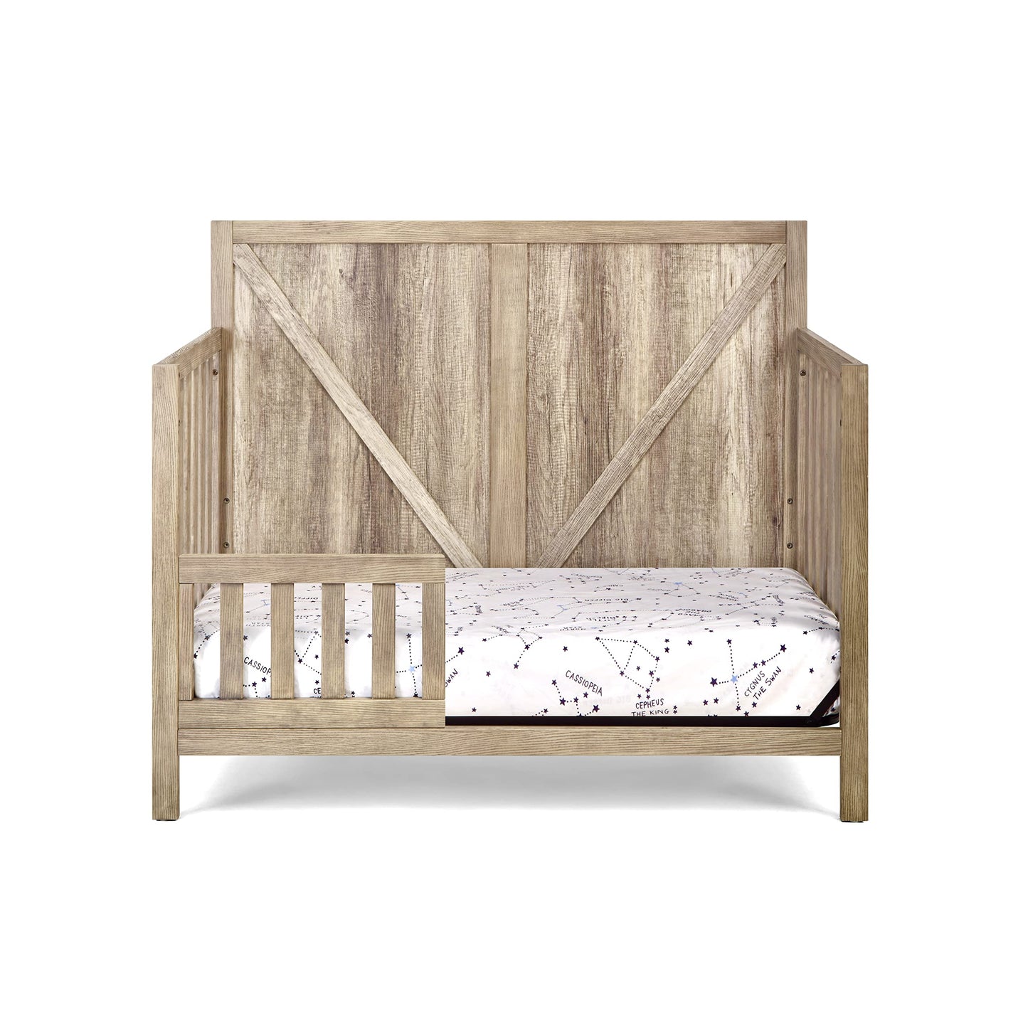 Suite Bebe Barnside 4-in-1 Convertible Baby Crib in Vintage Chestnut