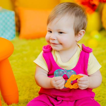 Bright Starts Chill & Teethe Water-Filled BPA-Free Baby Teething Toy, Ages 3 Months+