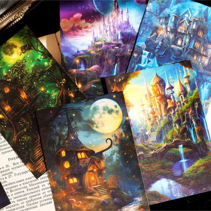 AuriicLeaf Fantasy Territory Scrapbook Paper Set, 150 PCS Mystical Ephemera Pack for Junk Journaling, Scrapbooking, Crafting, DIY Projects, Diaries, and Art Supplies