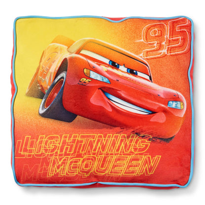 Northwest Cars Cloud Stretch Pillow and Silk Touch Throw Blanket Set, 14" Pillow, 40" x 50" Blanket, Rusteze Lightning