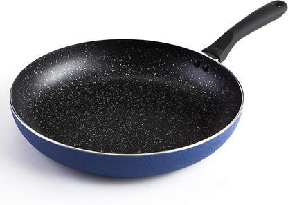 IMUSA USA 12" Fry Pan with Stone Speckled Exterior and Non-Stick Speckled Interior