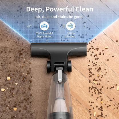 Skiennix Corded Stick Vacuum Cleaner - Powerful Suction for Pet Hair on Carpet, Tile & Hard Floors