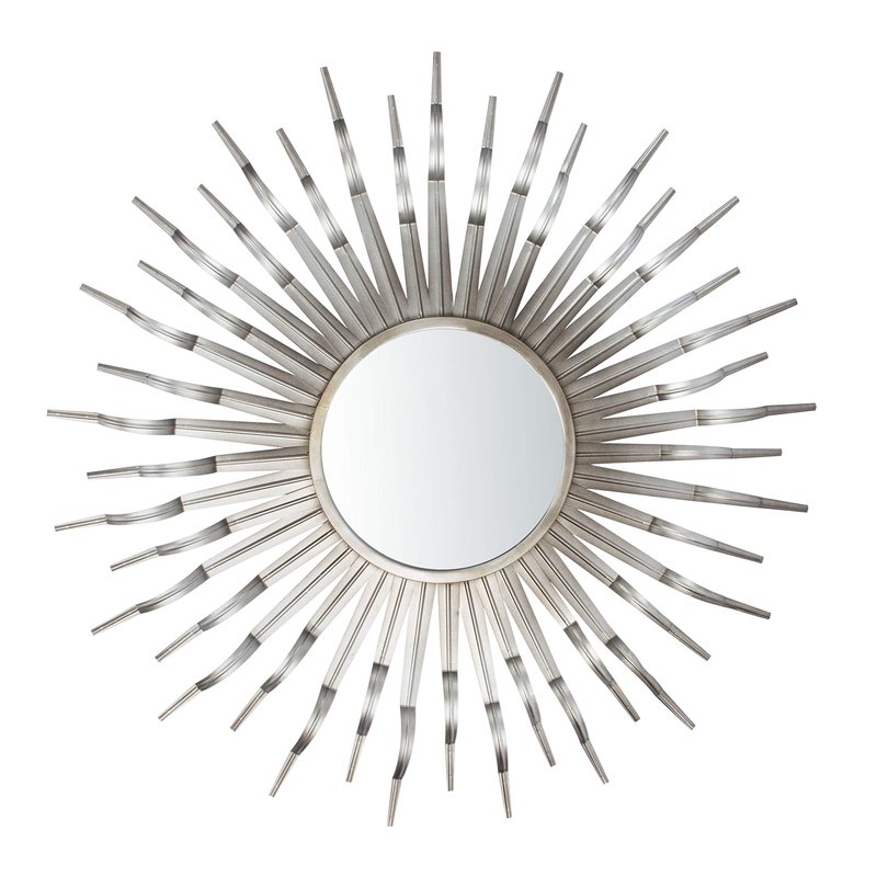 Safavieh Home Naya Gunmetal Sunburst 36-inch Decorative Accent Mirror