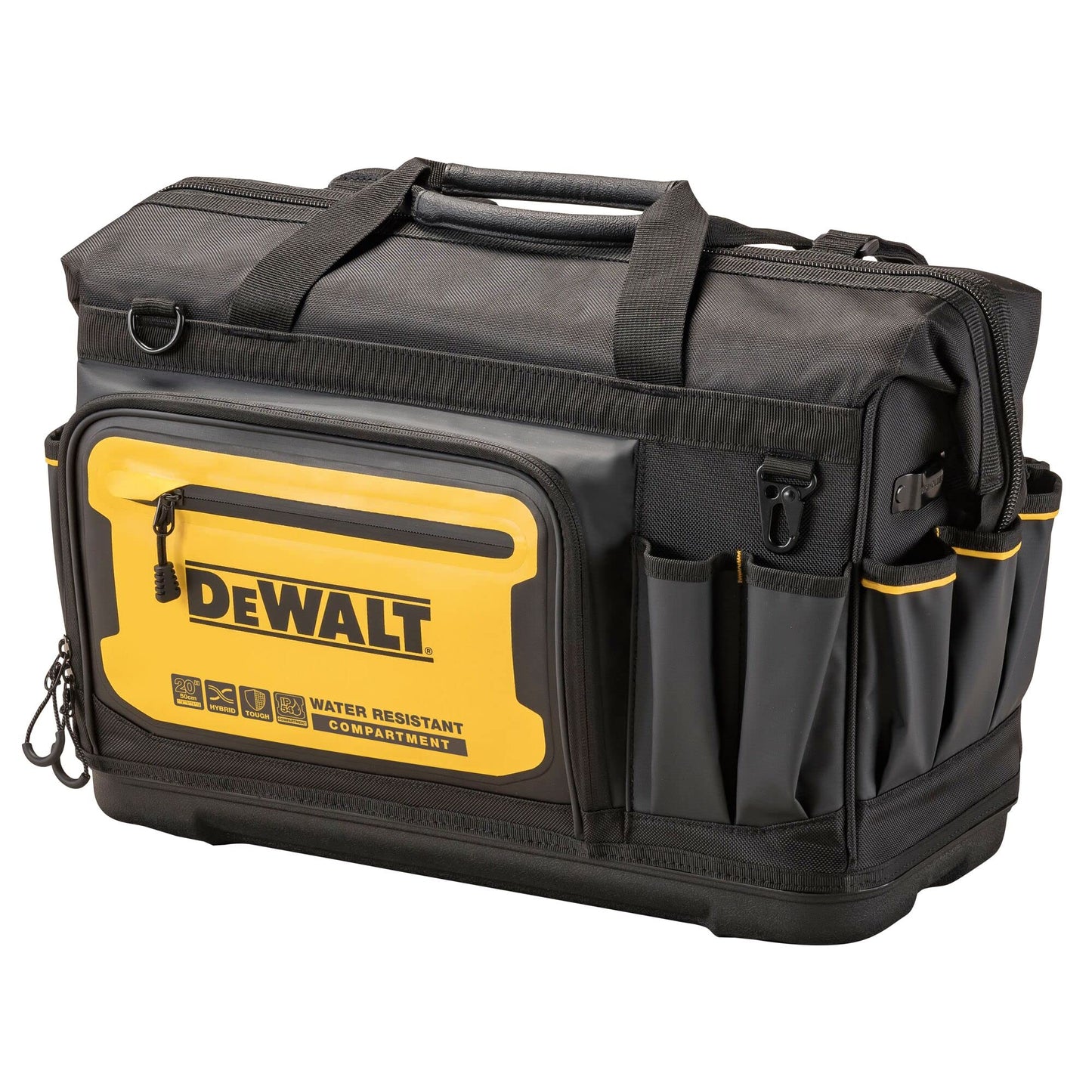 DEWALT Tool Bag, Water Resistant, Hard Bottom, 20-inch, Professional Tool Tote with Organization (DWST560104)