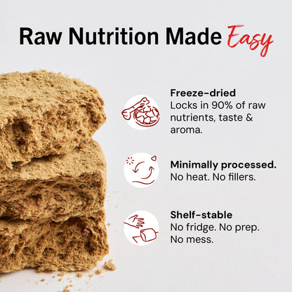 Stella & Chewy's Freeze-Dried Raw Dinner Patties - Chicken Recipe - High Protein Grain-Free Puppy & Dog Food - Perfect For Picky Eaters - 5.5 oz