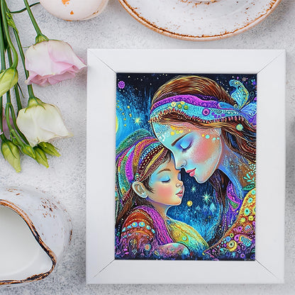 EATUKYIC Mother Daughter Diamond Arts Kits for Adults Mother's Day Diamond Paintings 5D DIY Art Crafts Kits Home Wall Decor Gifts 12x16 inch