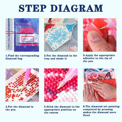 DOTZSO Large Diamond Painting Kits for Adults, Easy DIY 5D Round Full Drill Diamond Art kit Diamond Dot Crystal Gem Art and Craft for Beginners Home Wall Decor Landscape 27.5 X 15.7 Inches