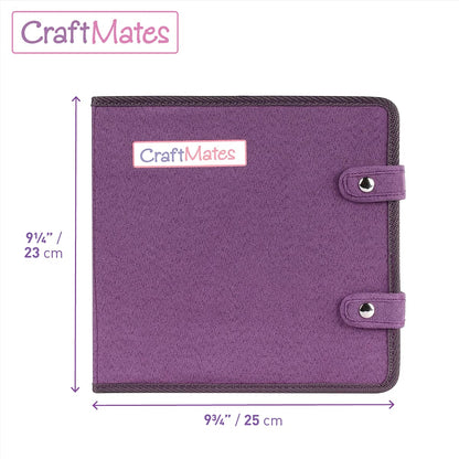 Craft Mates Bead Organizer, Locking Compartments, Clear Plastic Storage Containers for Buttons, Pins, Jewelry, Diamond Art and Craft Supplies, Large Portable Organizer for Crafters and Teachers
