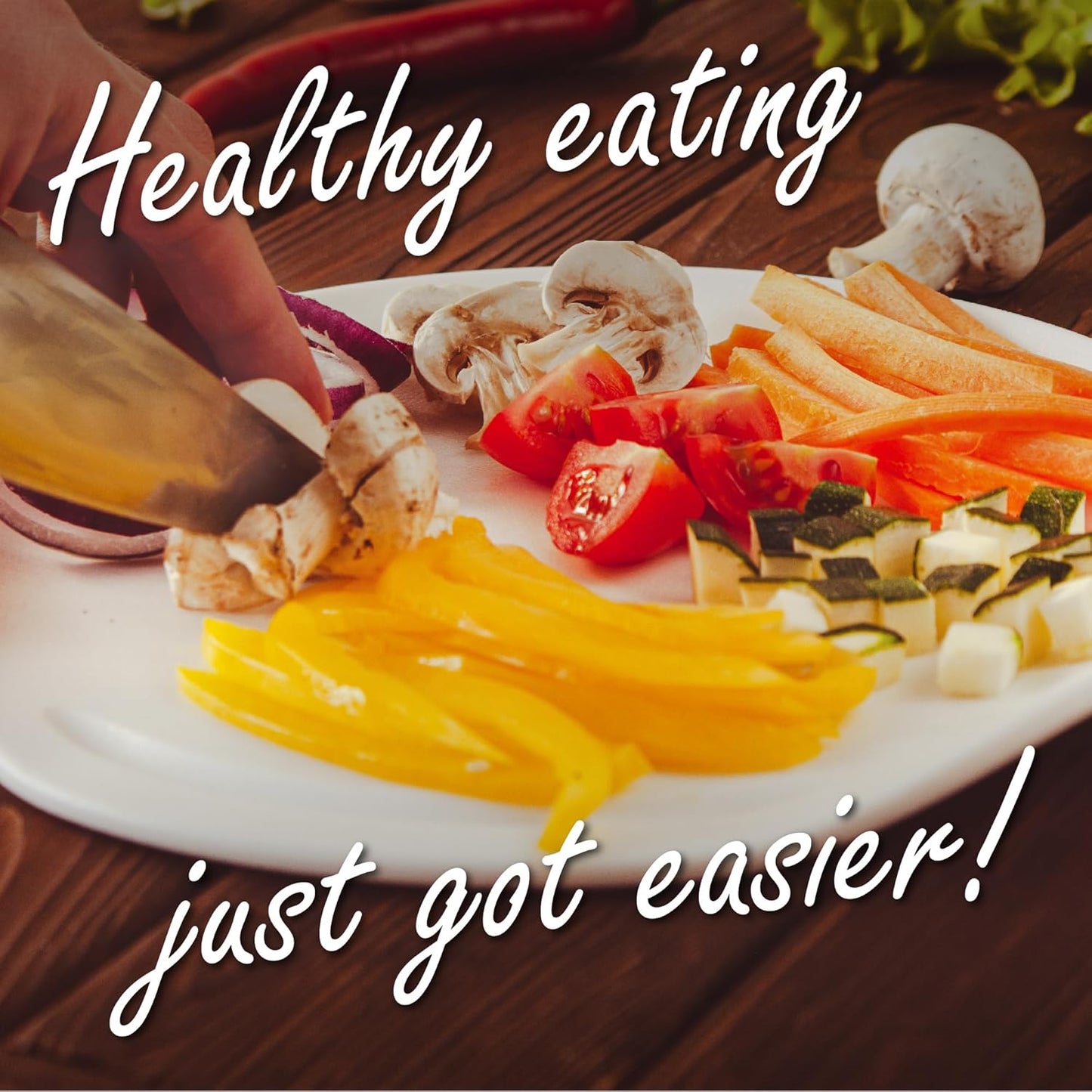 Round Cutting Board Plates, 10 inch with Juice Grooves, Durable BPA-Free & Dishwasher Safe, Ideal for Slicing