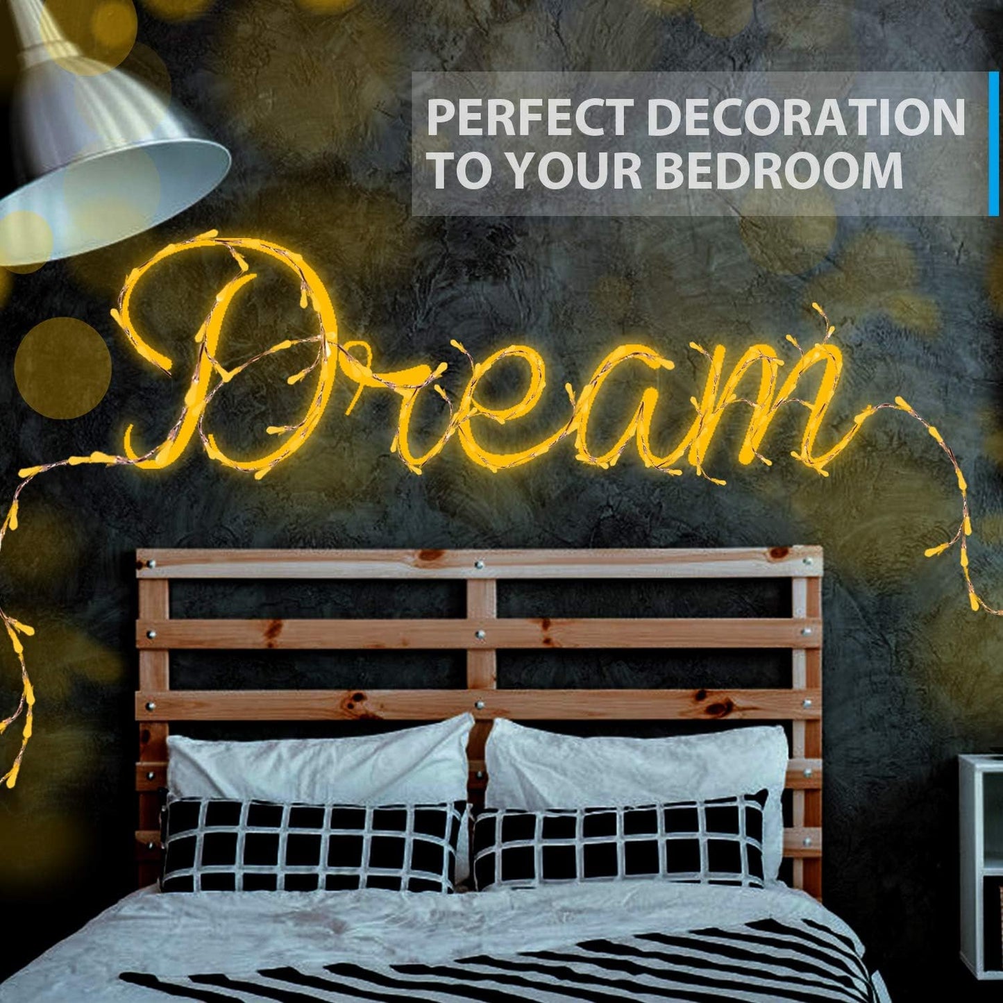 1 Pack (16ft./5M,Warm Ariceleo USB LED Fairy String Light, Copper Wire Fairy Lights for Indoor, Bedroom Festival
