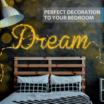 1 Pack (16ft./5M,Warm Ariceleo USB LED Fairy String Light, Copper Wire Fairy Lights for Indoor, Bedroom Festival