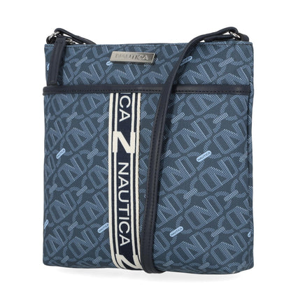 Nautica Lakeside Signature Jaquard North South Crossbody Bag