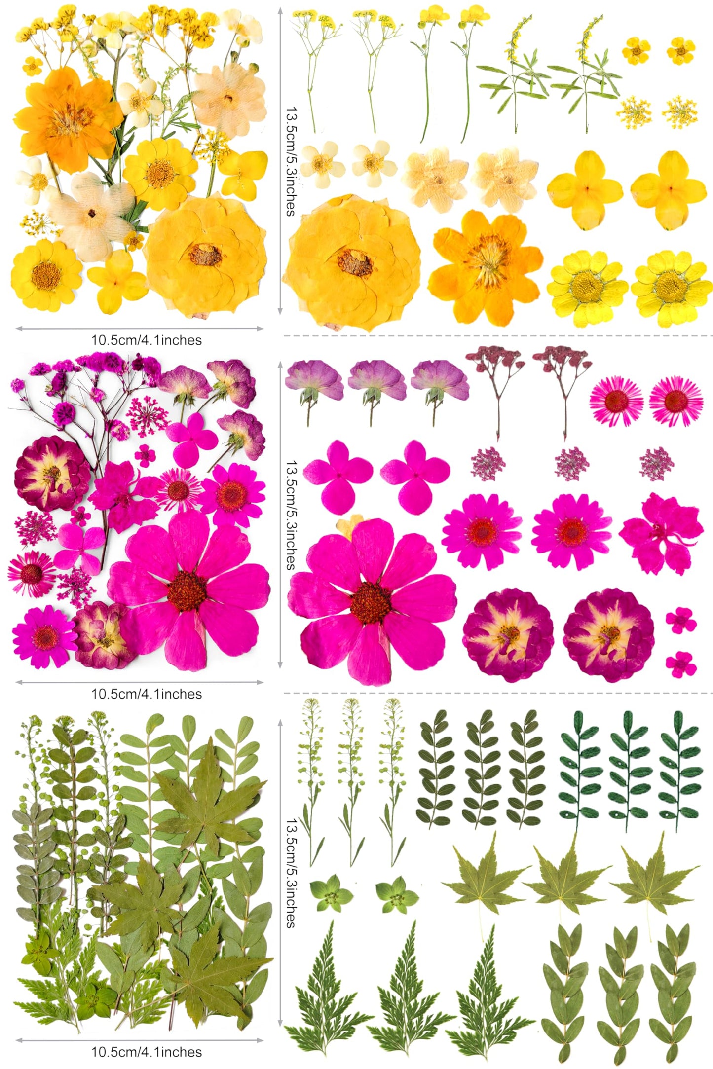 320PCS Dried Pressed Flowers Bulk for Resin, YouthBro Real Natural Pressing Flowers with Two Sheets Butterfly Stikers for Mold DIY Art Crafts,Home Décor,Cherish