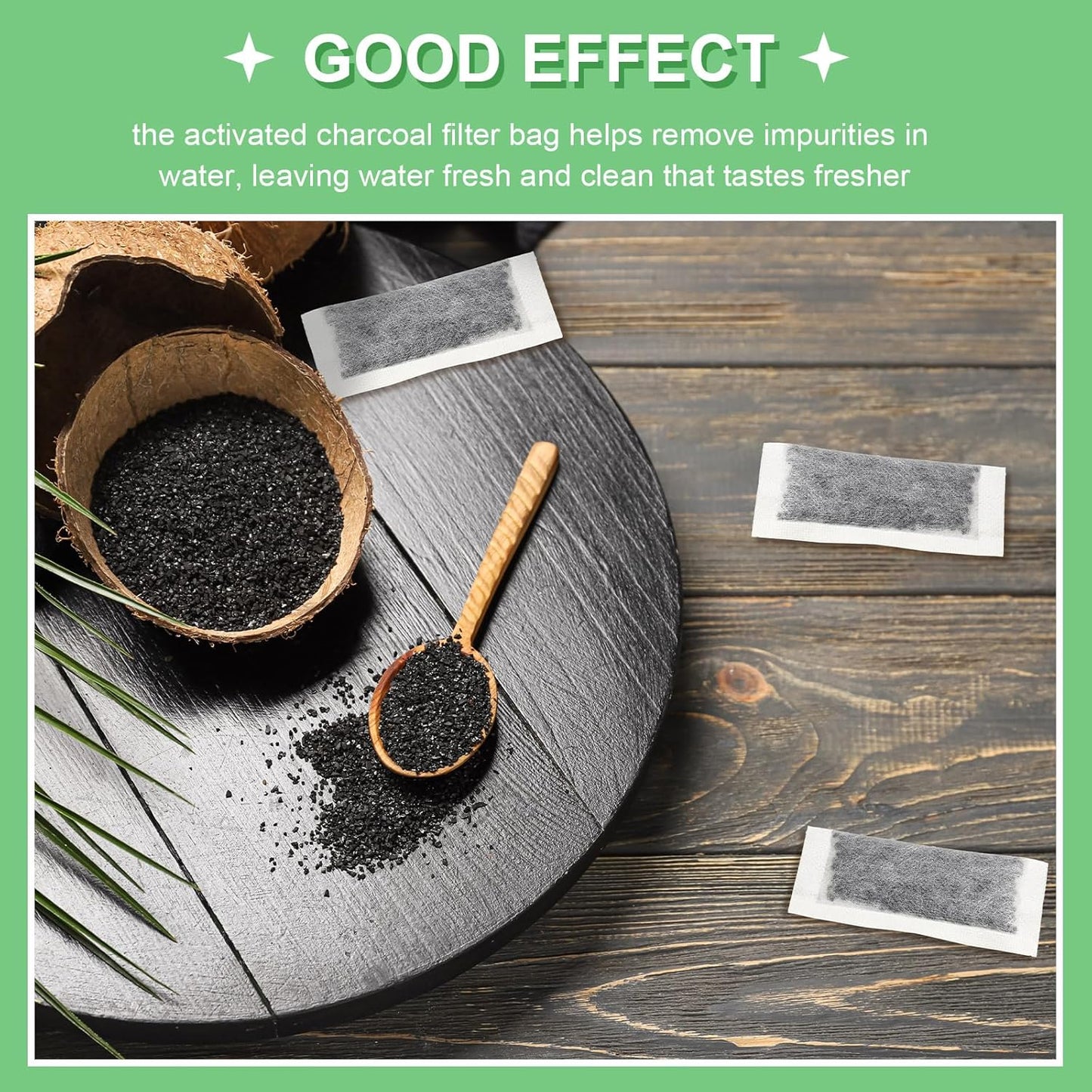 24 Packs Activated Charcoal Distiller Filters - Coconut Shell Activated Carbon Filter Sachets for Countertop Models