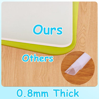 PABUSIOR Large Silicone Mat for Crafts: Heat Resistant Non-Slip 19.7×29.5 In Translucent Silicone Liner for Jewelry, Epoxy Resin, Glitter Slime, Manicure, DIY Sheet, 1/Pack