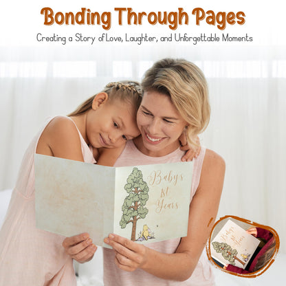 Baby Book Keepsake Memory Book (9.5”x8.5”), Hardcover Album w/Enclosed Spiral Binding, Baby Photo Albums w/Winnie the Pooh Graphics & Milestone Cards, Scrapbook Album