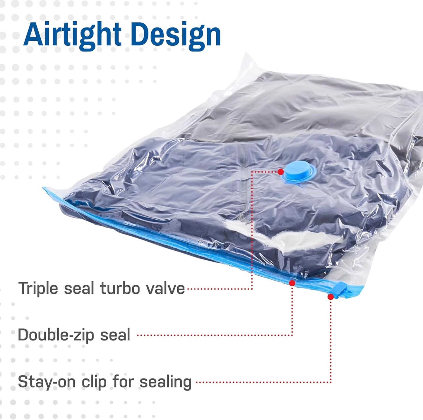 Spacesaver Vacuum Storage Bags (Variety 20 Pack) - Save 80% on Clothing Storage Space, Compression Seal