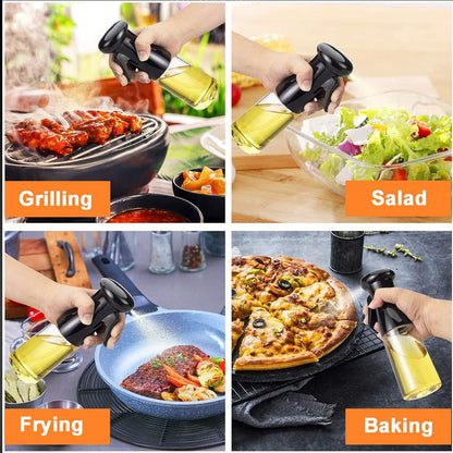 2 Pack MORDEN MS Oil Sprayer for Cooking, Oil Sprayer Mister Olive Oil Dispenser Bottle for Kitchen Air Fryer BBQ Salad