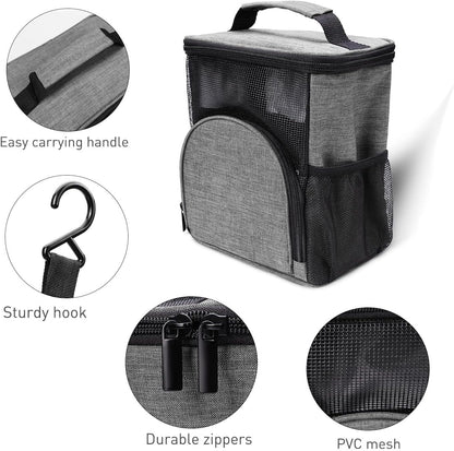 Quick Dry Shower Caddy Tote for College Students, Portable Hanging Mesh Shower Bag for Travel and Summer Camp