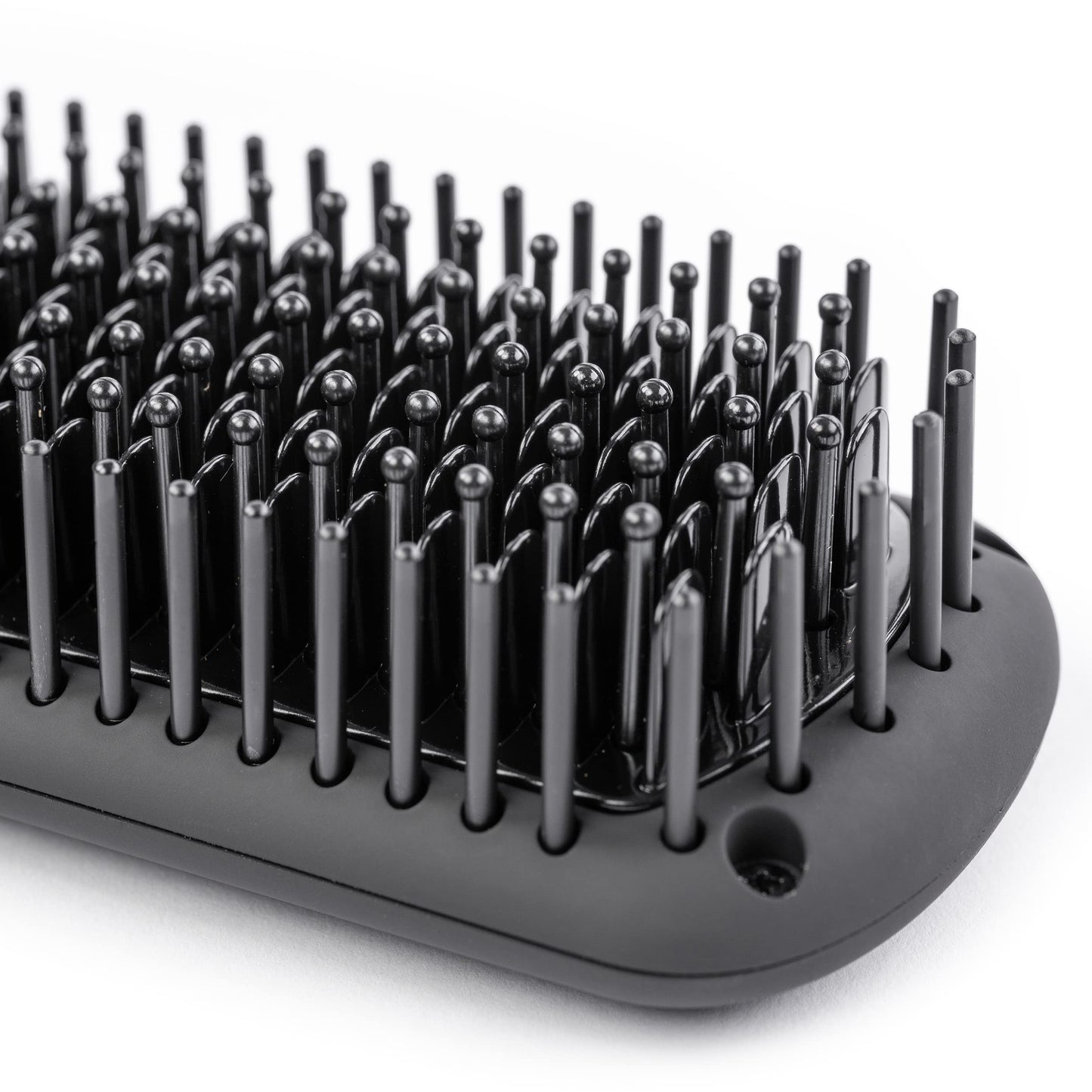 L'ANGE HAIR Le Vite Straightening Brush | Heated Straightener Flat Iron for Smooth, Anti Frizz Hair | Dual-Voltage Electric Brush Straightener | Hot Brush for Styling
