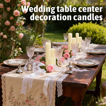 Veiuwa 18 Pack Ivory Pillar Candles Bulk Set, 2x3 2x6 2x8 Inch - 6 Each Size, Dripless Smokeless Clean Burning for Wedding Centerpieces, Home Decor, Church, Romantic Ambiance！